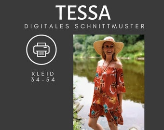 Tessa - sewing pattern women's dress 34-54 (German)