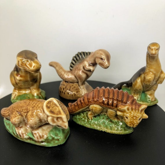 Wade Whimsies Dinosaurs Set 1 Full Set of 5 1993 Etsy