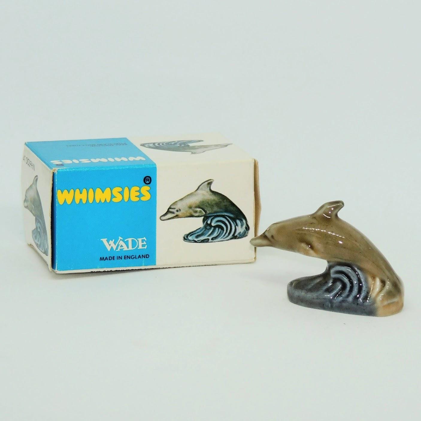 チームデミ　 1984年（YOKOHAMA    Dolphin） Wade Whimsies - Honey Glaze Grey Dolphin in Original Box - 1971