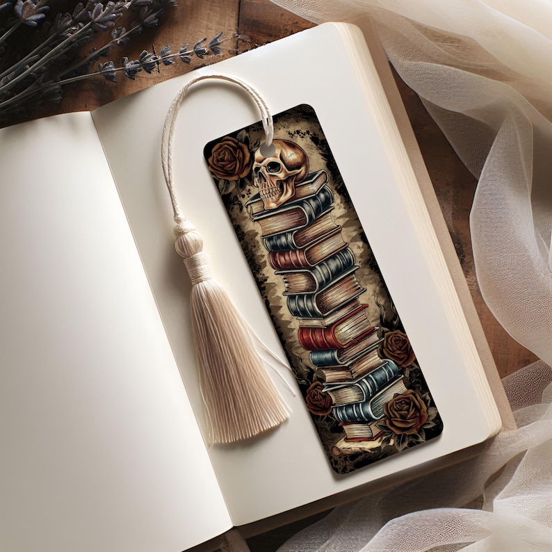 Scientology Bookmark Stack of Books Skeleton Bookmark PNG, Bookish Smut Dark Romance Fantasy ...