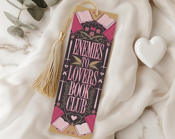 Enemies To Lovers Book Club Bookmark PNG: Spicy Romantasy (Digital Download)