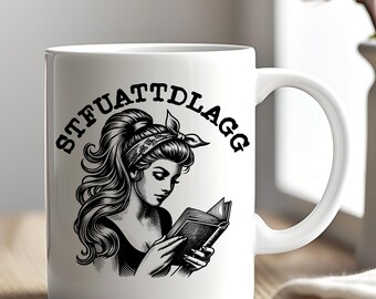Smut Reader PNG: Dark Romance Bookworm Design (Digital Download)