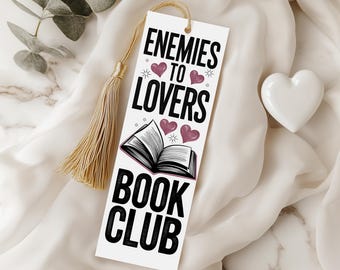 Enemies To Lovers Book Club Bookmark PNG: Spicy Romantasy (Digital Download)