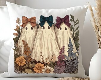 Retro Halloween Ghost PNG: Coquette Pumpkin Sublimation Design (Digital Download