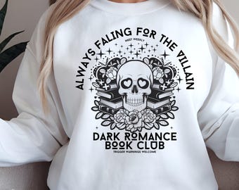 Always Falling For The Villain PNG: Dark Romance Bookworm (Digital Download)