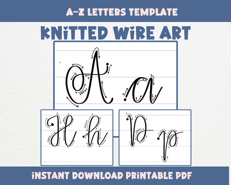 Printable Letter Wire Art Template