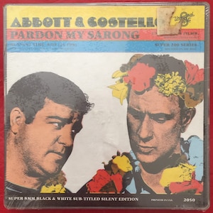 Sealed Abbott & Costello &quot;Pardon My Sarong&quot; Super 8 Film - 200&#39; Reel