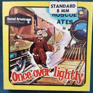 Once Over Lightly 8mm Film Reel - Roscoe Ates