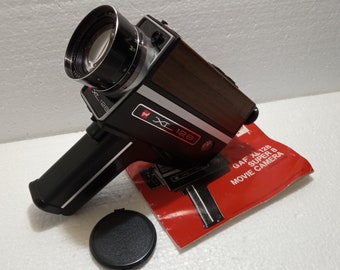 Gaf XL 128 Super 8 Movie Camera - Made By Chinon -  Super Nice -  Film Tested - Fully Serviced - Great For Film Students - FREE SHIPPING