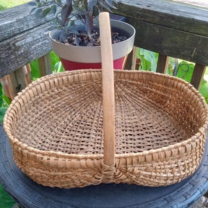 Antique Split Oak Basket | Buttocks Basket | 1800&#39;s Or Early 1900&#39;s | Egg Basket | Gift Basket | Super Nice