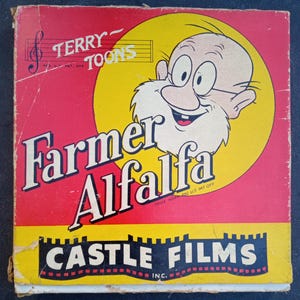 16mm Film - Castle Films - Farmer Alfalfa &quot;TIN CAN TOURIST&quot; - Terry Toons - 350&#39; Film Reel - Free Shipping