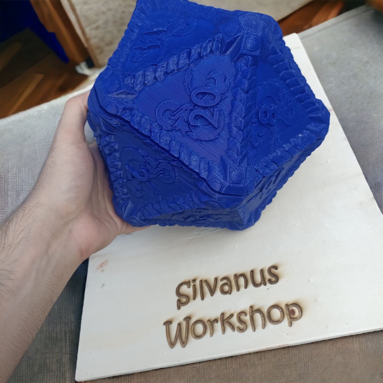 3D Printed D20 Popcorn Bucket Replica Dungeons And Dragons