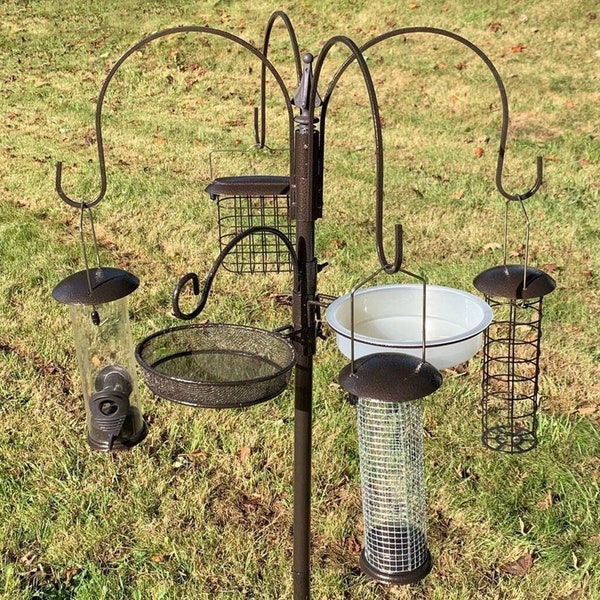 Wild Bird Feeding Station Kit Complete With Feeders & Stabilizers