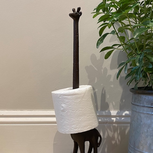 Giraffe Loo Roll Holder in Cast Iron Etsy UK