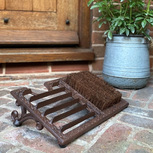 Classic Cast Iron Boot Jack Scraper and Brush Etsy UK