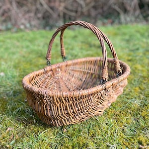 Natural Willow Wicker Garden Trug Basket