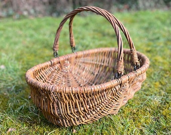 Natural Willow Wicker Garden Trug Basket