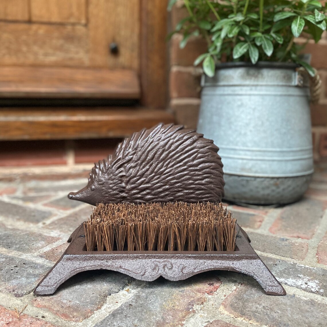 Cast Iron Hedgehog Boot Brush Shoe Scraper Etsy UK