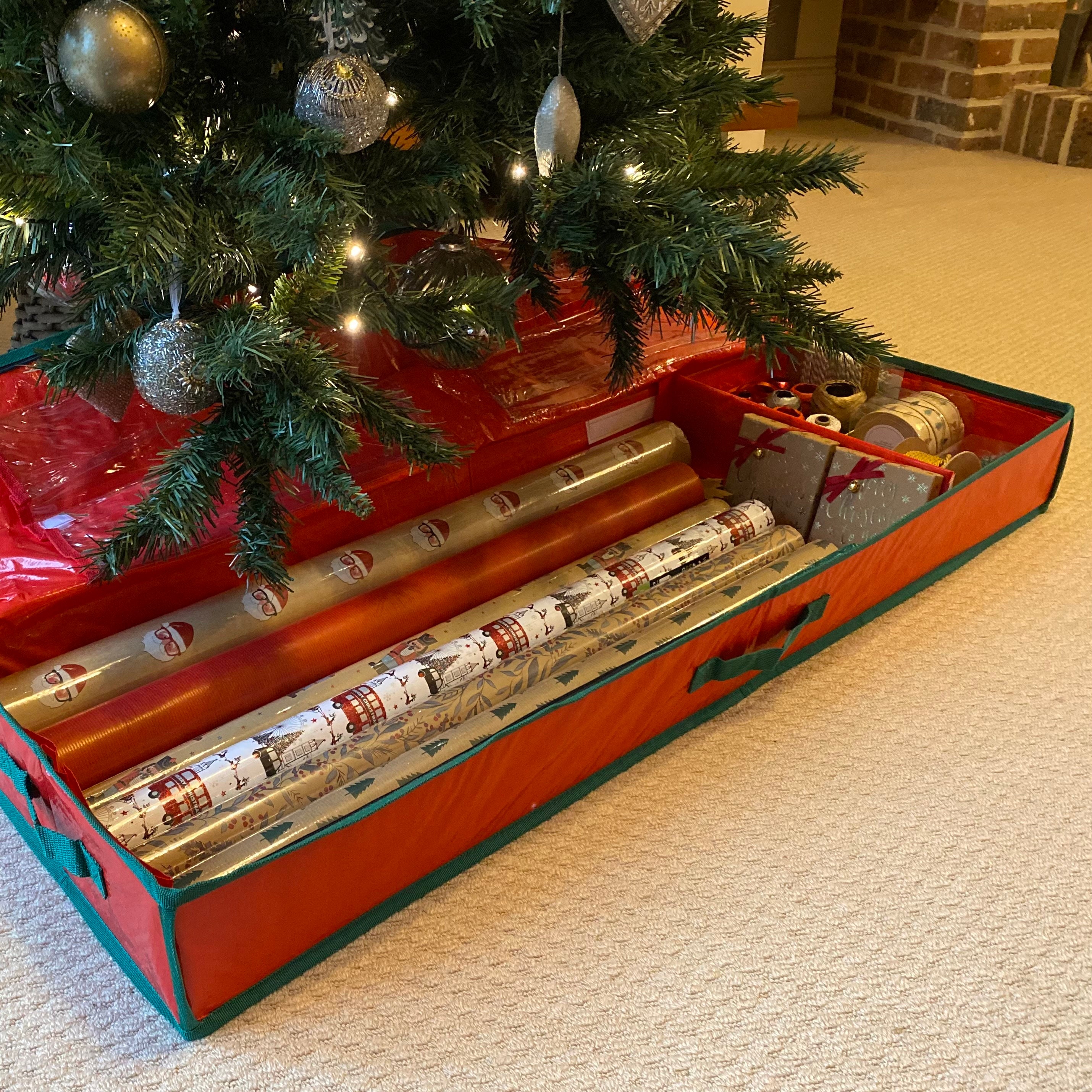 Christmas Gift Wrap Storage Box Organiser set of Two Etsy UK