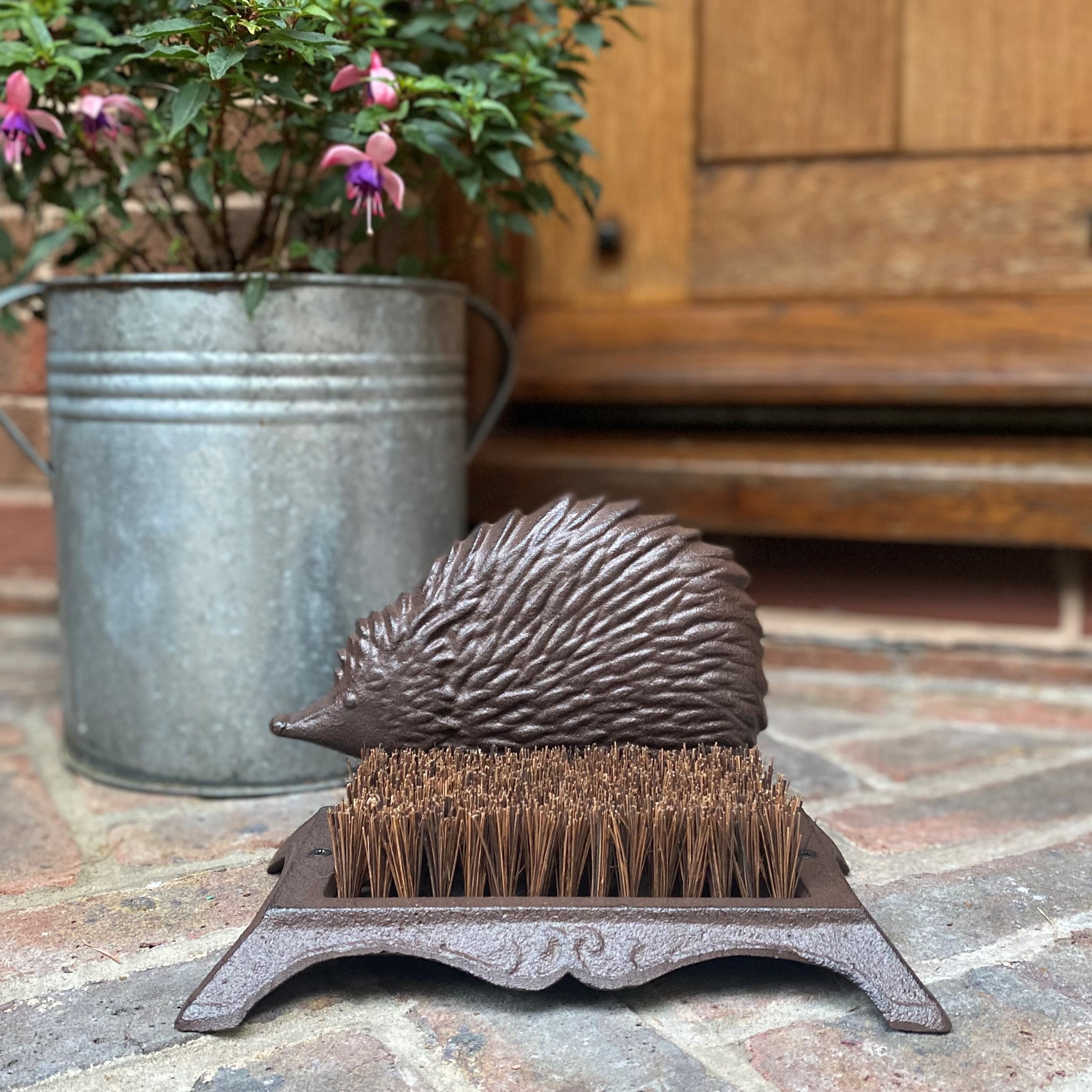 Cast Iron Hedgehog Boot Brush Shoe Scraper Etsy UK