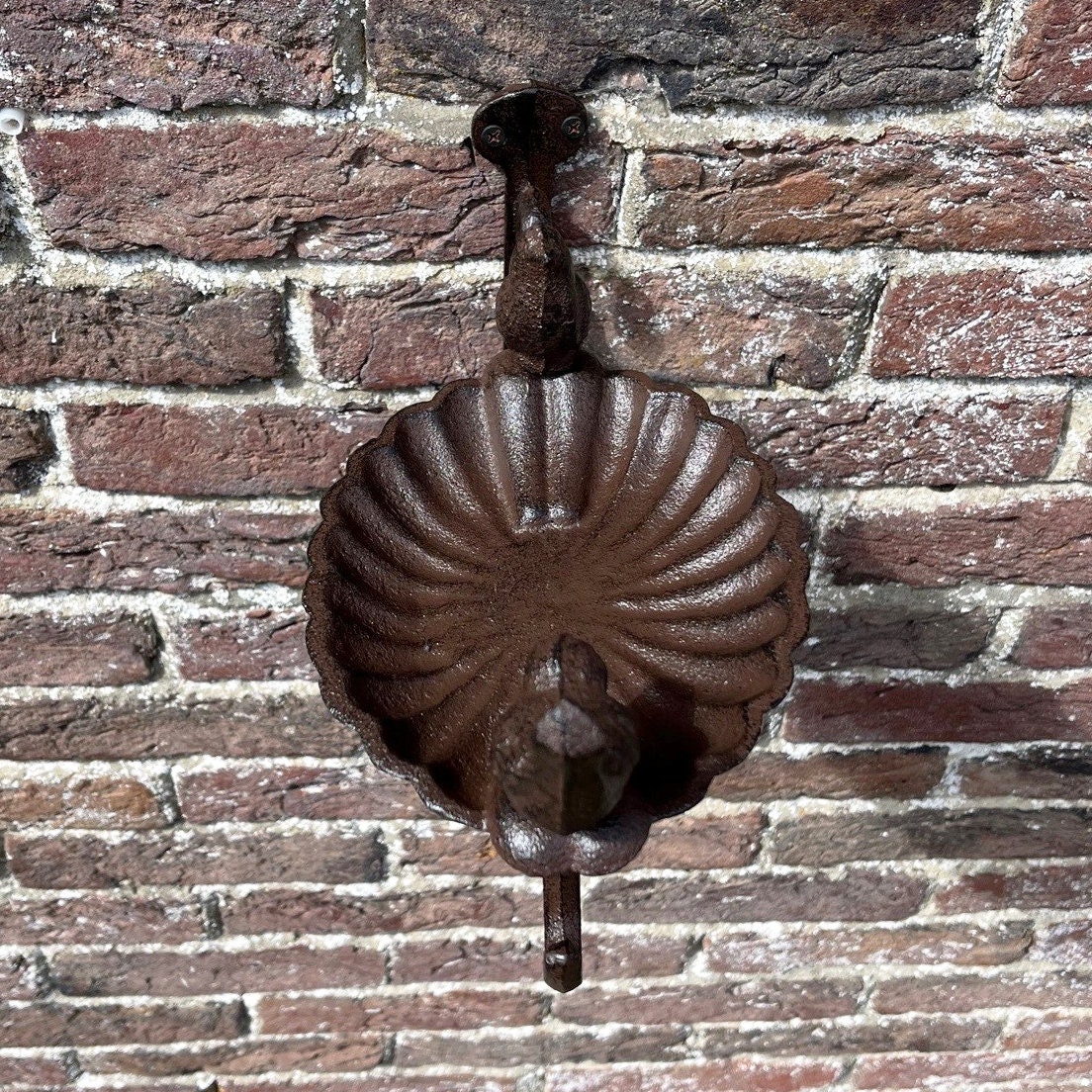 Venus Cast Iron Wall Mounted Bird Bath Feeder With Hanger Etsy UK