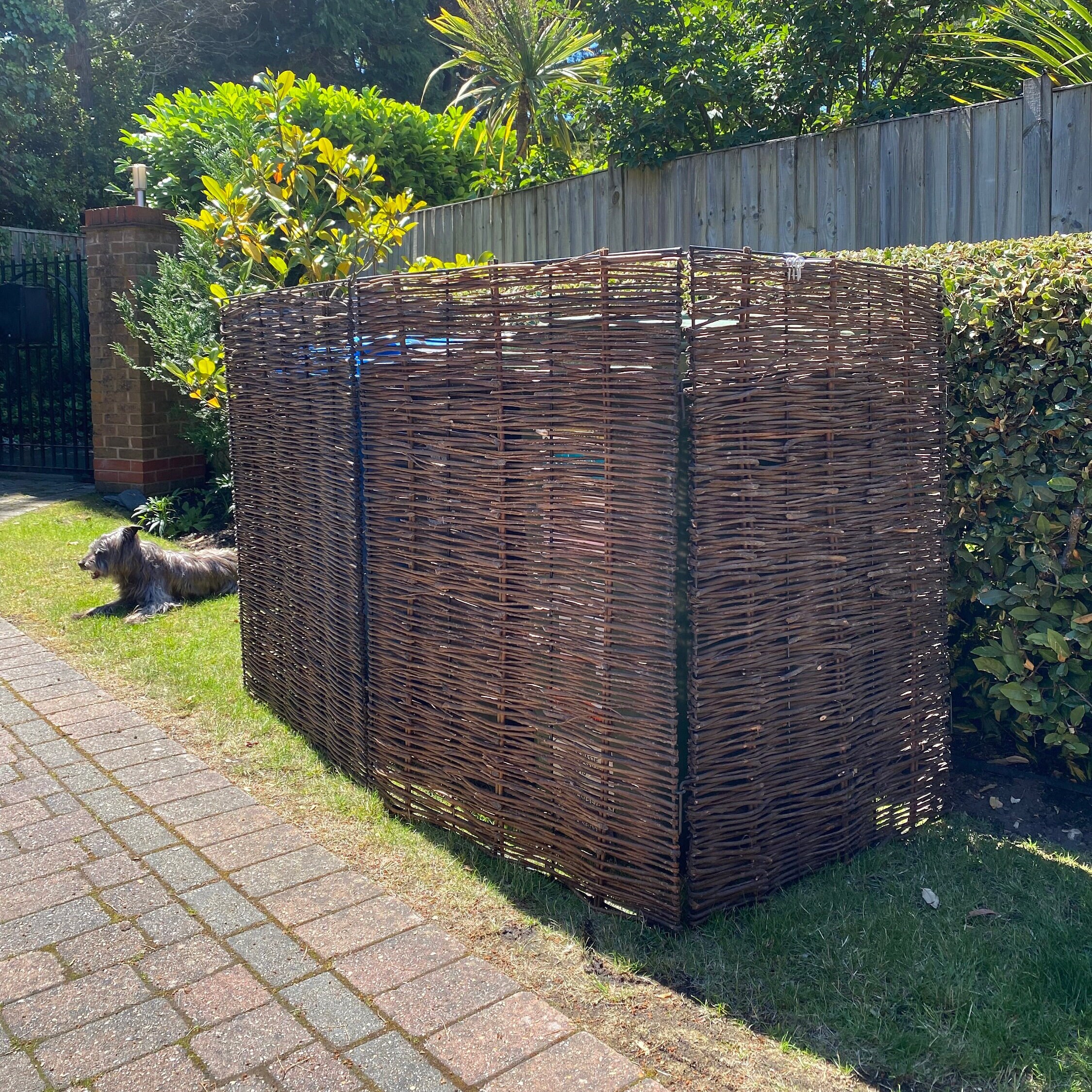 Willow Wheelie Bin Screen triple Etsy UK