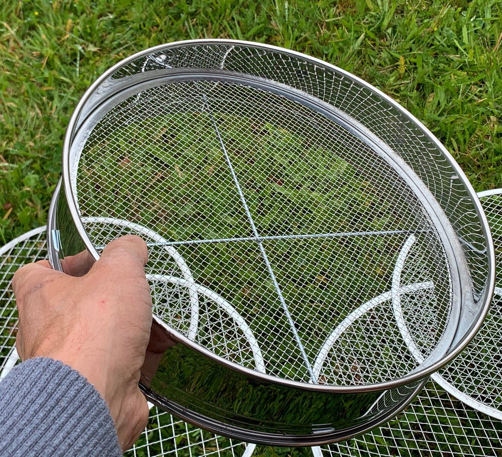 Stainless Steel Garden Soil Sieve With 5 Interchangeable Etsy UK