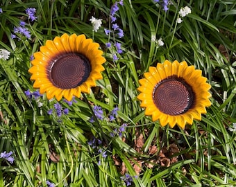 Cast Iron Wild Bird Sunflower Dish Bird Feeders Set