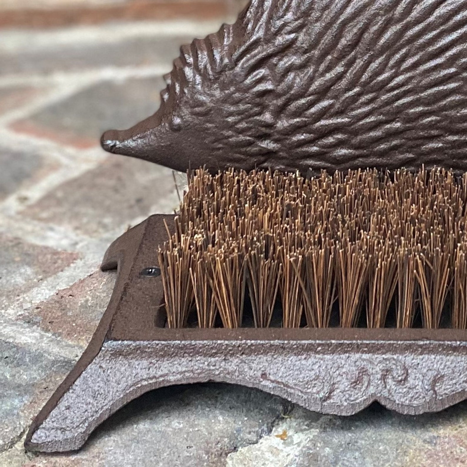 Cast Iron Hedgehog Boot Brush Shoe Scraper Etsy UK