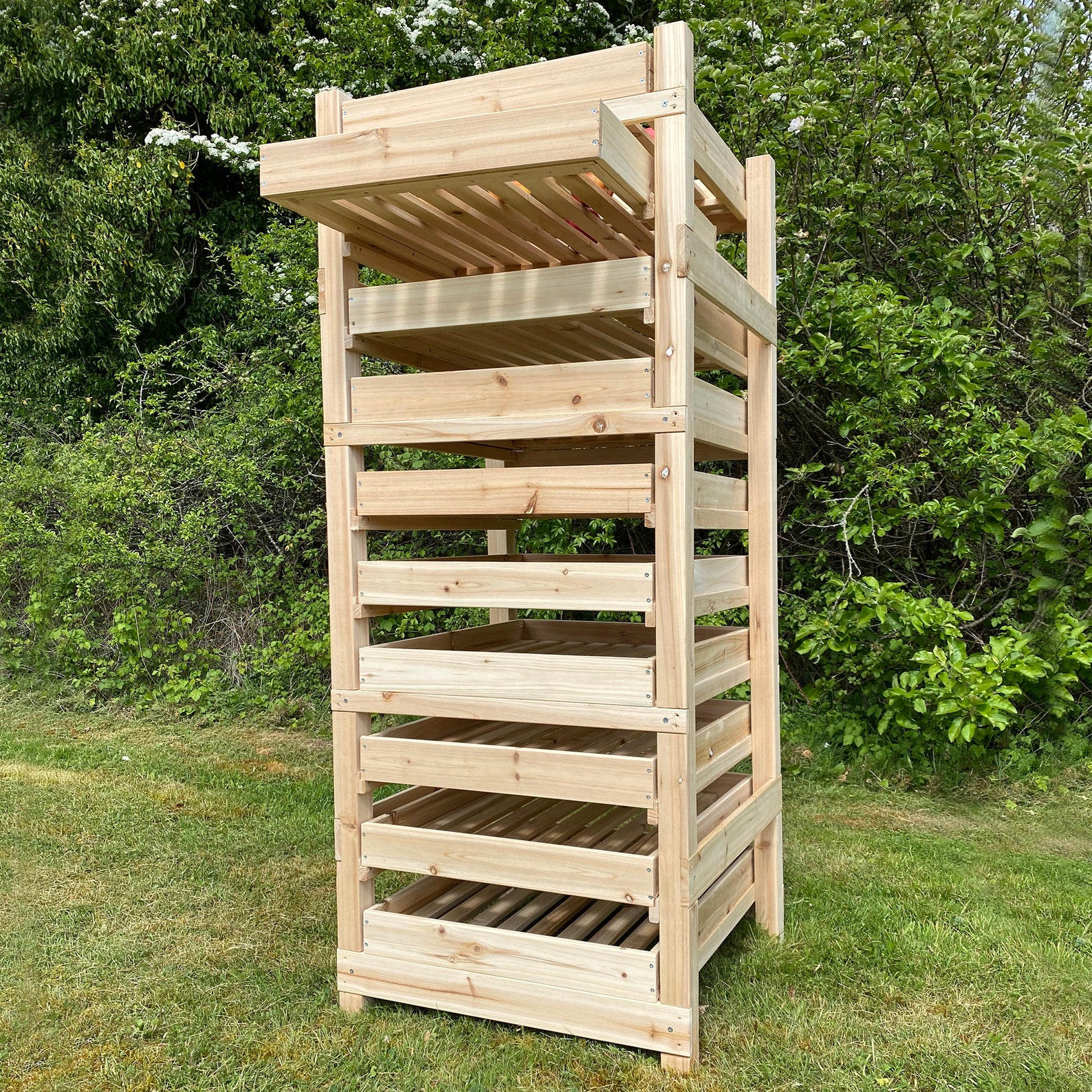 Traditional Wooden Apple Storage Rack 10 Drawer Etsy UK