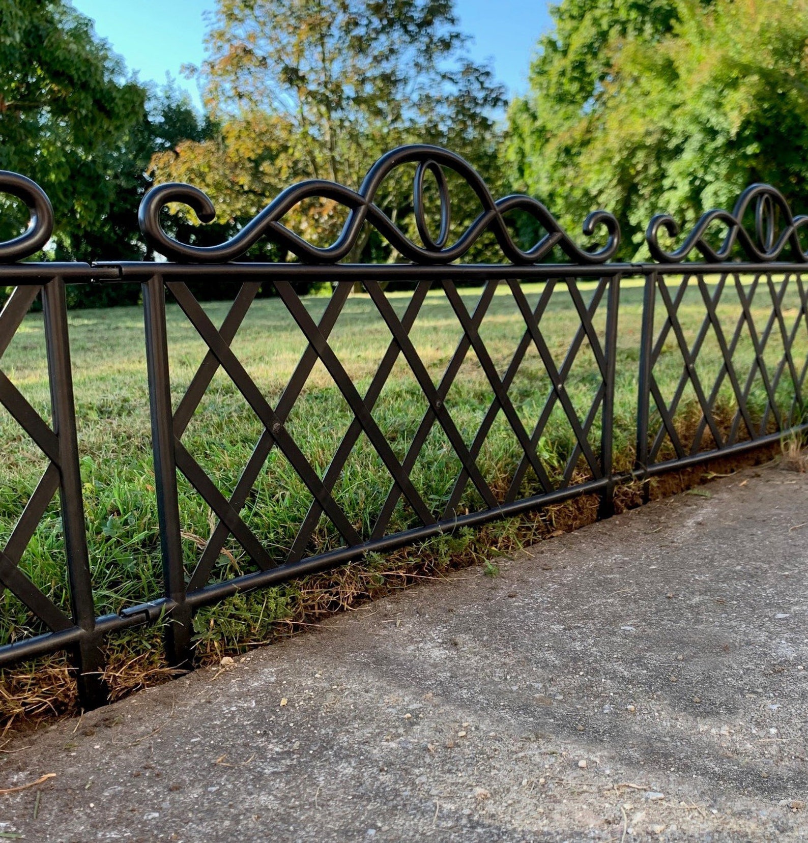 Decorative Lattice Style Plastic Lawn Edging each Panel 45cm Etsy UK
