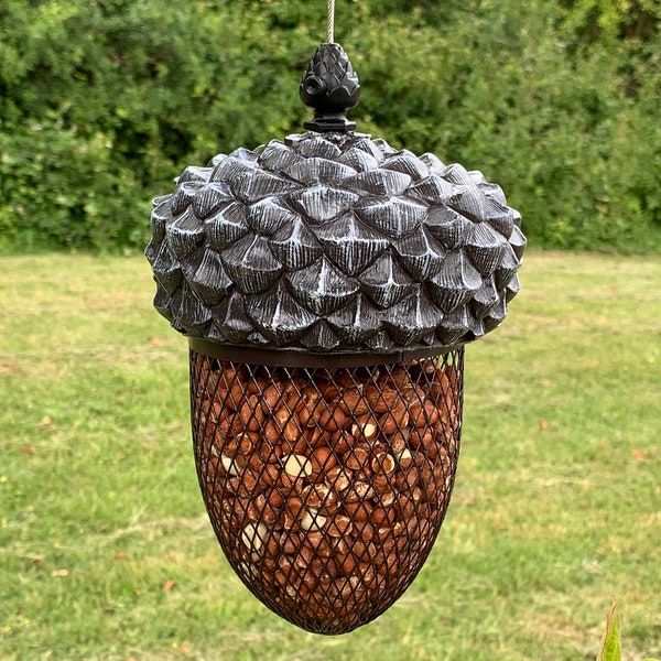 Hanging Acorn Shaped Nut Bird Feeder