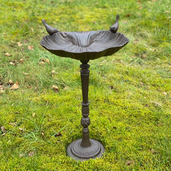 Decorative Cast Iron Bird Bath Etsy