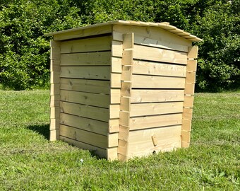 Wooden Beehive Slatted Garden Composter (74cm x 80cm)