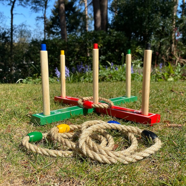 Traditional Quoits Garden Ring Toss Game