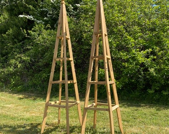 Set of 2 Wooden Garden Obelisks (1.5m)