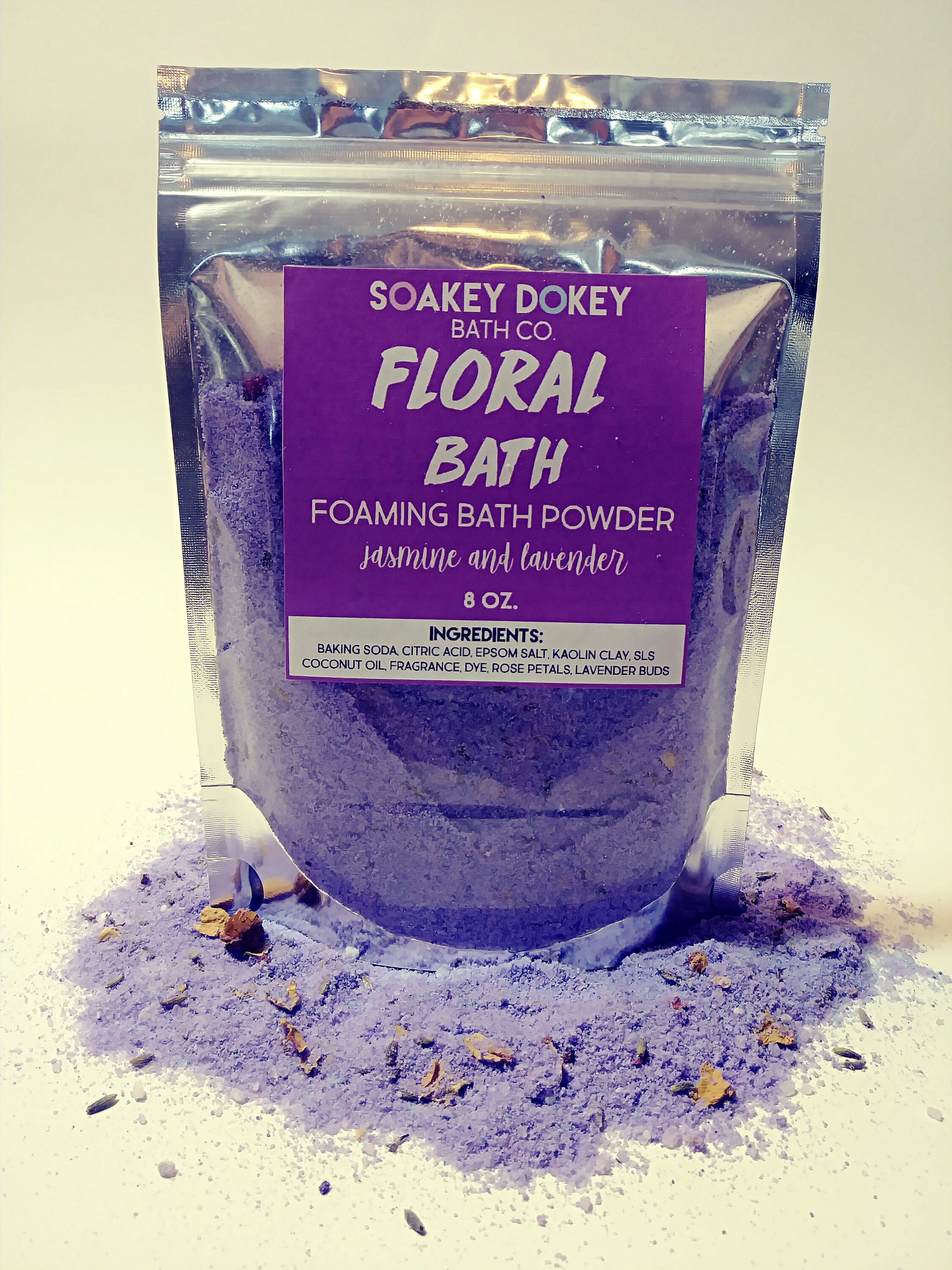 Foaming Bath Powder Fizzy Bath Soak Bath Salt Bath Bomb Etsy