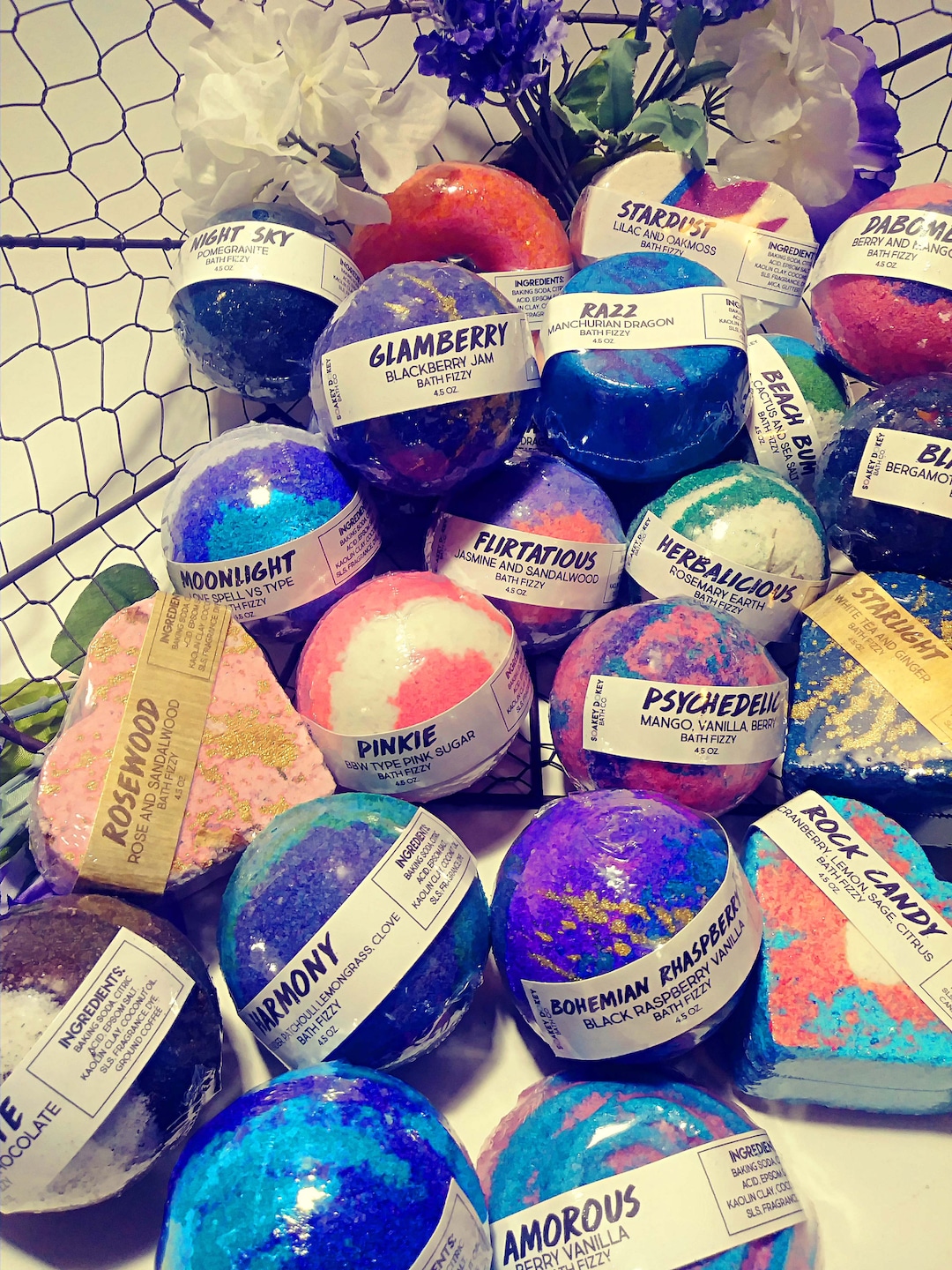 25 Large Bath Bombs Bath Bomb Wholesale Lot Etsy
