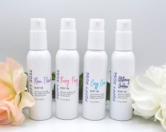 Moisturizing Luxury Body Oil, Scented Oil Sweet Almond and Apricot Kernel oil