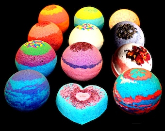 BATH BOMBS Gift Set - Lot of 9 4.5 oz The Best Bath Bomb FIZZY Fizzies