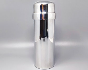 1960s Gorgeous Cocktail Shaker in Silver Plated by P.M. Made in Italy