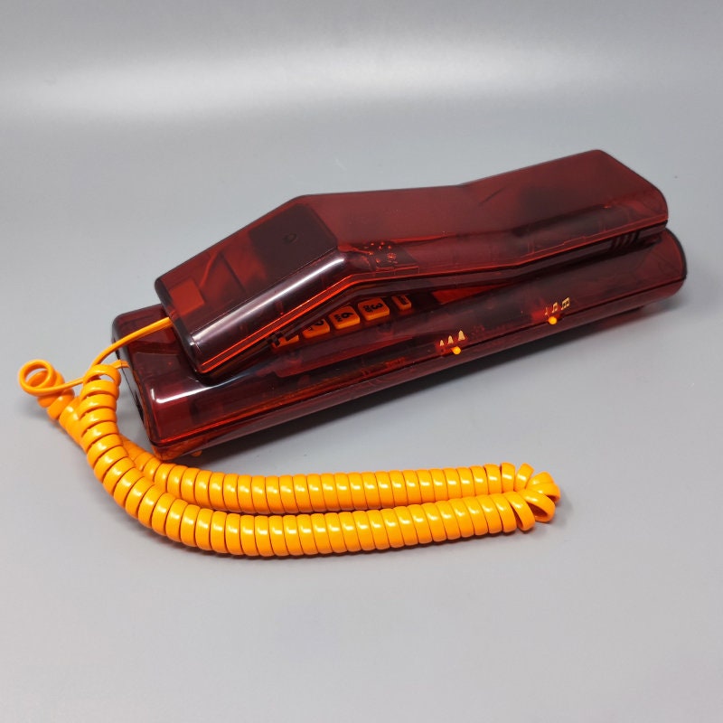 Jouet geobra téléphone vintage orange - Jeux & Jouets