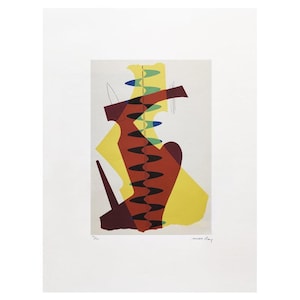 1970s Gorgeous Man Ray &quot;The Meeting&quot; Limited Edition Lithograph