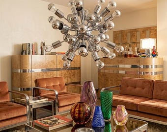 1970s Astonishing Chandelier Sputnik by Goffredo Reggiani in