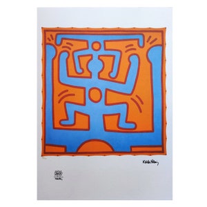 1990s Gorgeous Keith Haring Limited Edition Lithograph