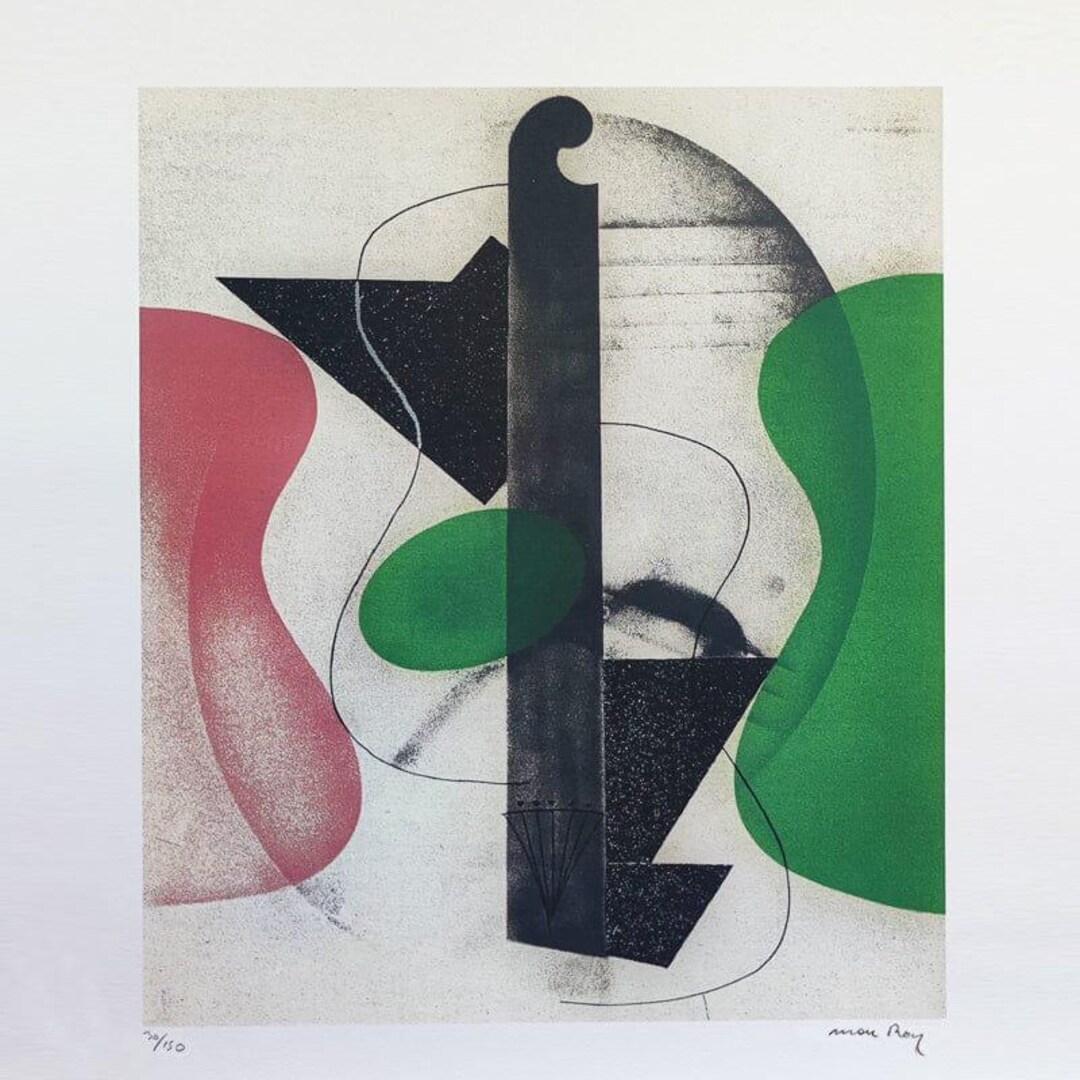 1970s Man Ray Lithograph 