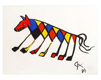 Lithographie en édition limitée « Beastie » de Calder, 1974 (Braniff Airplines)