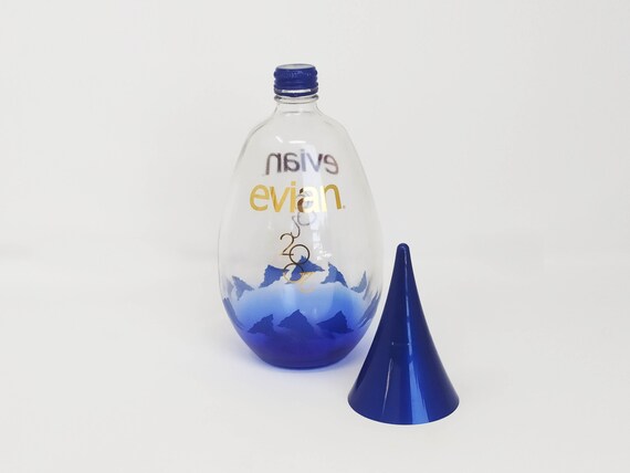 Evian Empty Big Teardrop Water Bottle Limited Edition Etsy