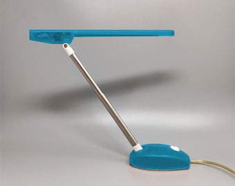 1990s Gorgeous Blue Table Lamp &quot;Microlight&quot; by Ernesto Gismondi for Artemide. Made in Italy