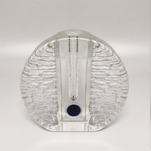 1970s Gorgeous Walther Glass Bullseye Vase by Heiner Düsterhaus. Made in Germany
